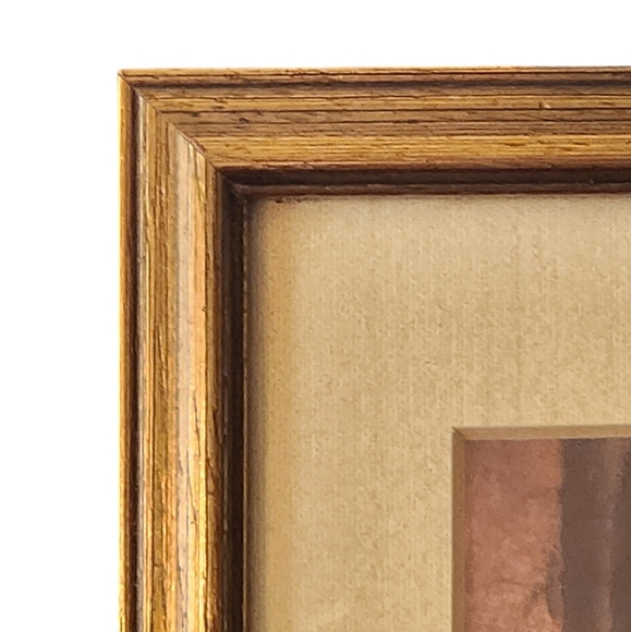 Vintage Rembrandt "Supper at Emmaus, 1648" Miniature Framed Print 6.5"X6.5"X0.5" - Picture 7 of 14